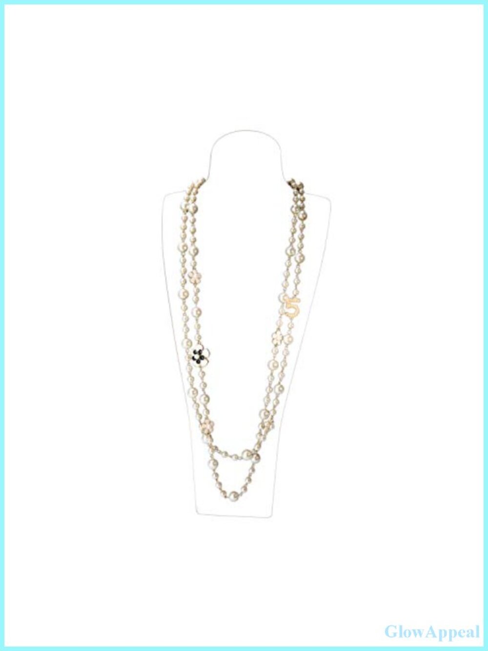 Women Layered Imitation Pearl Pendant Necklace Lobster Clasp Fashion Jewelry